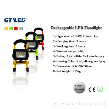 Rechargeable floodlight,10w/20w,with magnet feet,big battery